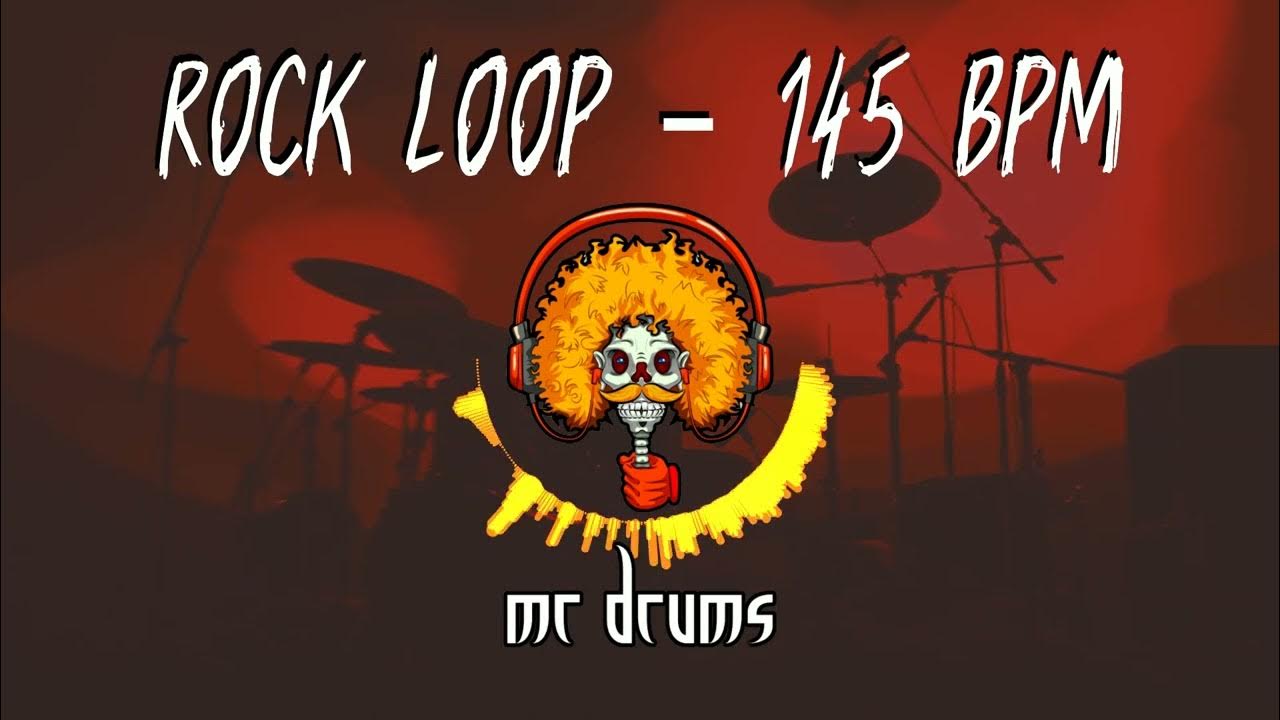 Rock Drum Loop for practicing 145 BPM Backing Drums YouTube