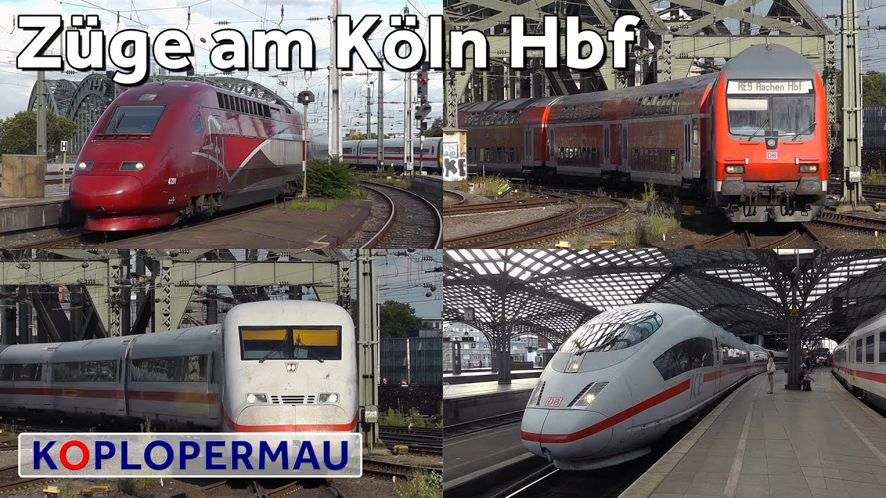 Treinen op Station Keulen Hauptbahnhof (Köln Hbf)