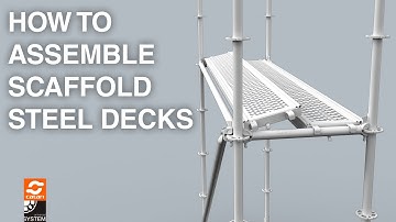How to assemble a scaffold steel deck (plank) - Catari US®