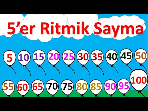 5 er 5 er Ritmik Sayma | 100 e Kadar Beşer Ritmik Sayma