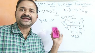 Decimal to Octal Conversion in Telugu || Digital logic design || DLD || Digital Electronics | Telugu