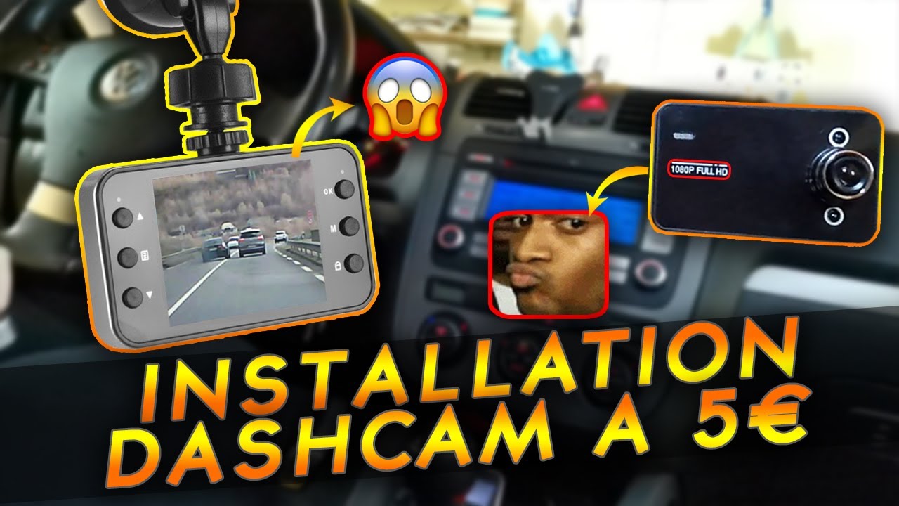 DASHCAM à 5€, CA FONCTIONNE ? INSTALLATION & PRÉSENTATION - YouTube