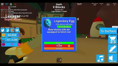 [CODES] How to get TWO LEGENDARY PET EGGS | Roblox Mining Simulator