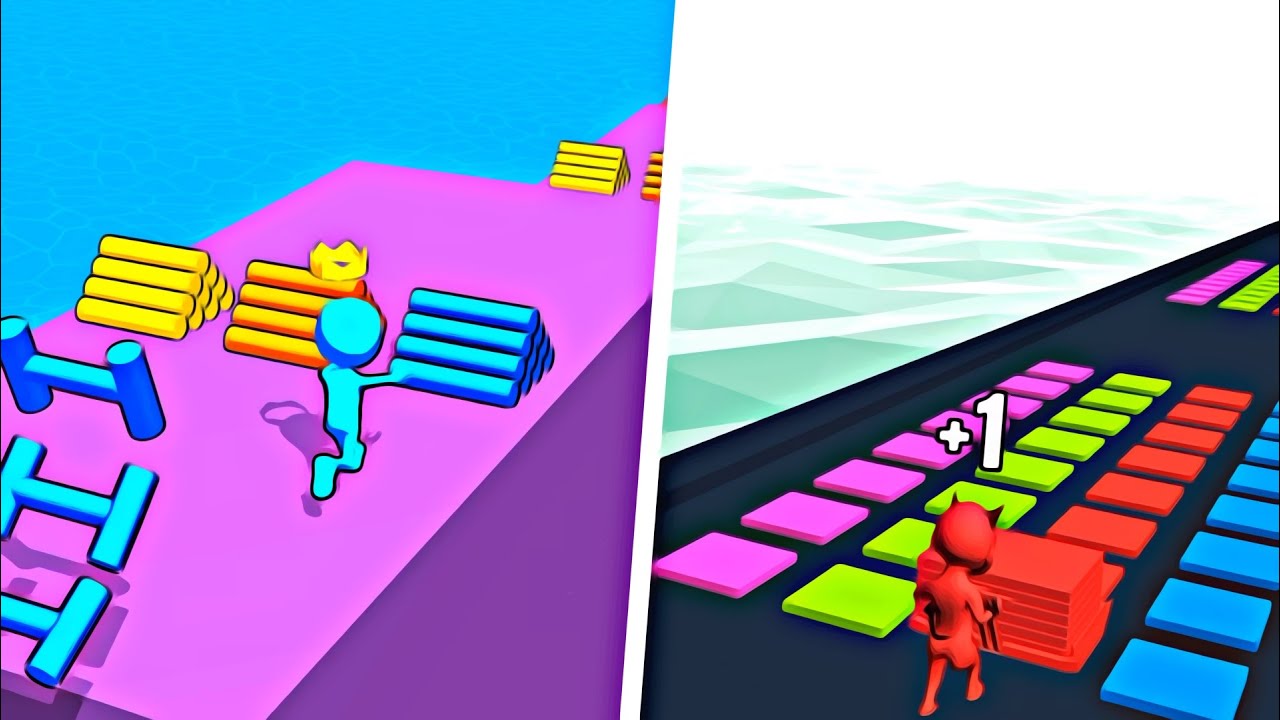 Ladder Master Vs Stack color gameplay walkthrough Android app mobile games Free update SRYPAK