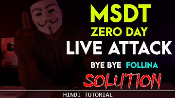 MSDT  0-Day Vulnerability Live Attack// follina CVE-2022-30190 Remote Code Execution//Learn with lab