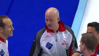 #wmcc2016 Kevin Koe overrides umpire; Sven Michel rethrows without testing for faulty sensor handle