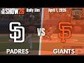 Giants at Padres | 4/1 Game 6 - MLB The Show 26 Daily Sim
