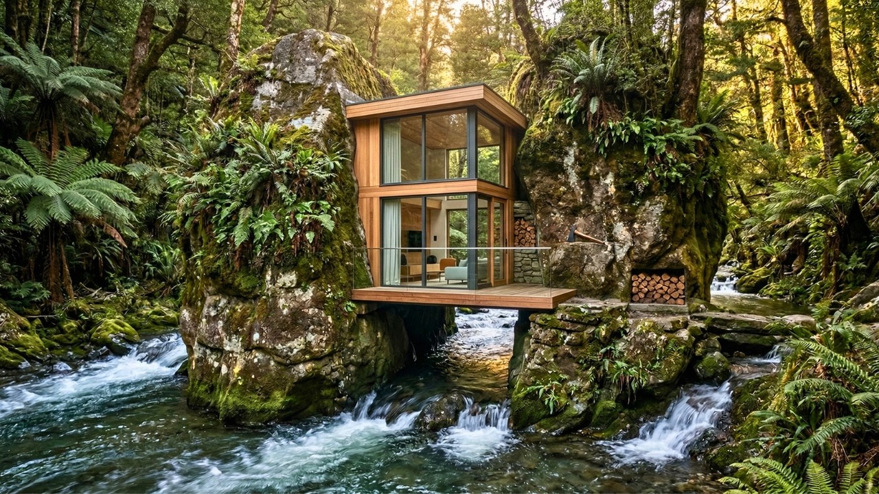 Suspended Rocks Between Two Suspended Rocks No One Could Access, This Man Built an ...