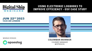 Opsealog - Using electronic logbooks to improve efficiency - OSV case study