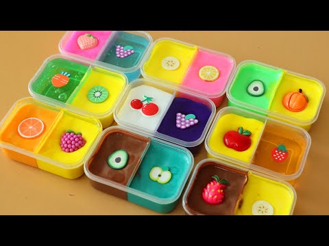 <strong>Mix</strong> all of <strong>my</strong> fruit slimes!Most Satisfying Slime Video★ASMR★