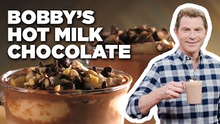 Bobby Flay's Hot Milk Chocolate with Peanut Butter Whipped Cream | Brunch @ Bobby's | Food Network