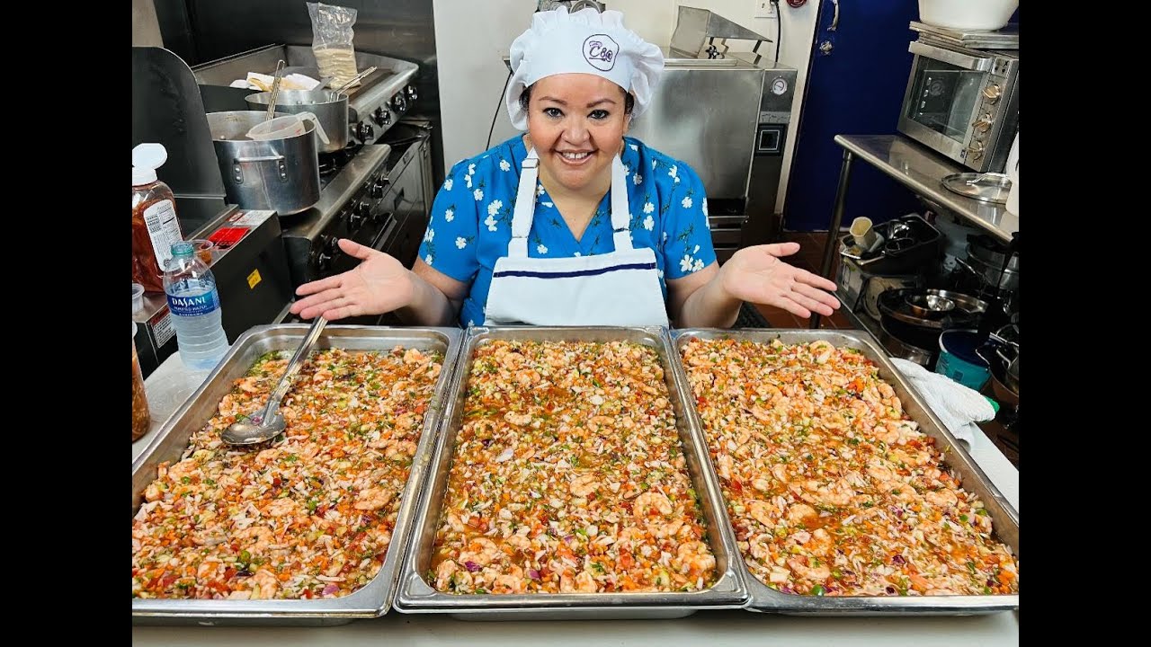 Ceviche de Camarón 🍤 para Negocio o Evento 🔴 realmente delicioso 😋,  no