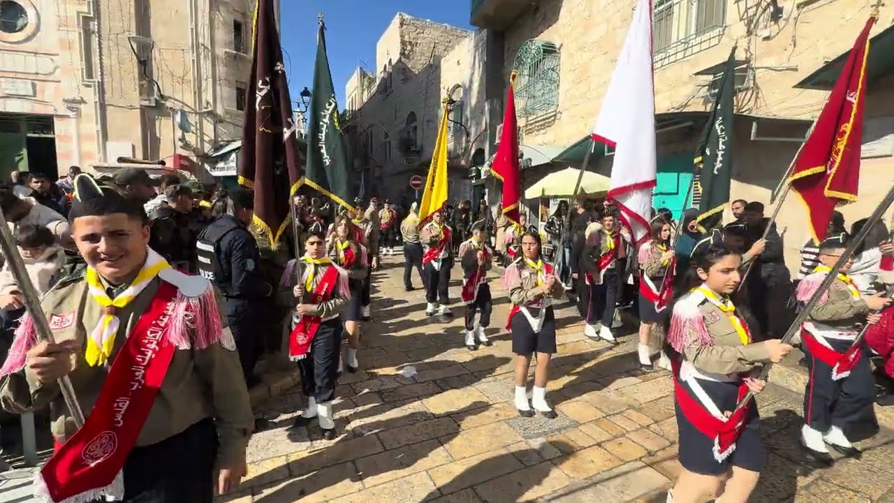 مجموعة كشافة الكاثوليك العرب القدس، استعراض عيد الميلاد بيت لحم 24/12/2025 The Arab catholic Scout