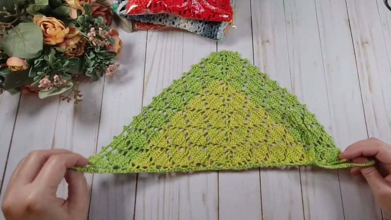 Вязальный блог* Еще косыночки* И схемки к ним*