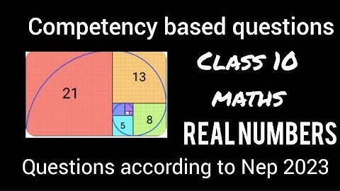 Competency based questions |  Class 10th maths | NEP 2023 | Real numbers | CBSE SQP | Case based