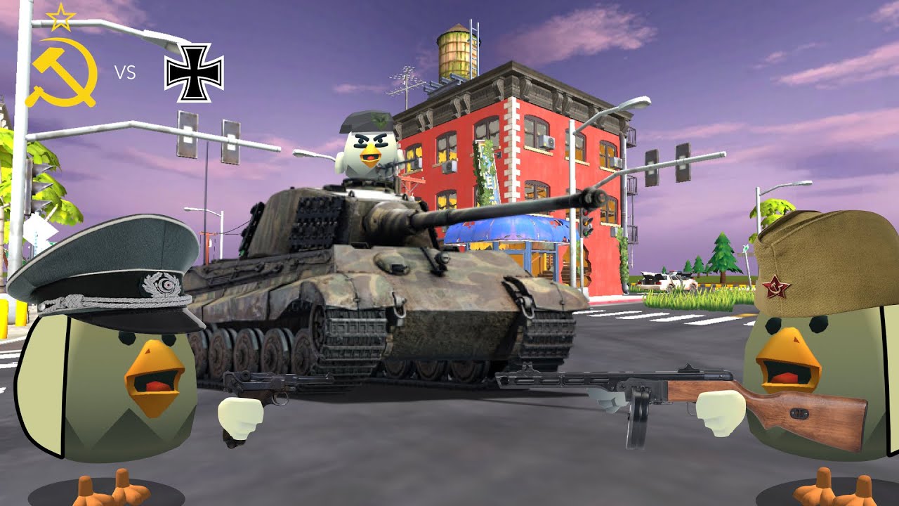 Chicken Gun WW2 | Battle of Berlin Tank Battle 1945 | By New DT