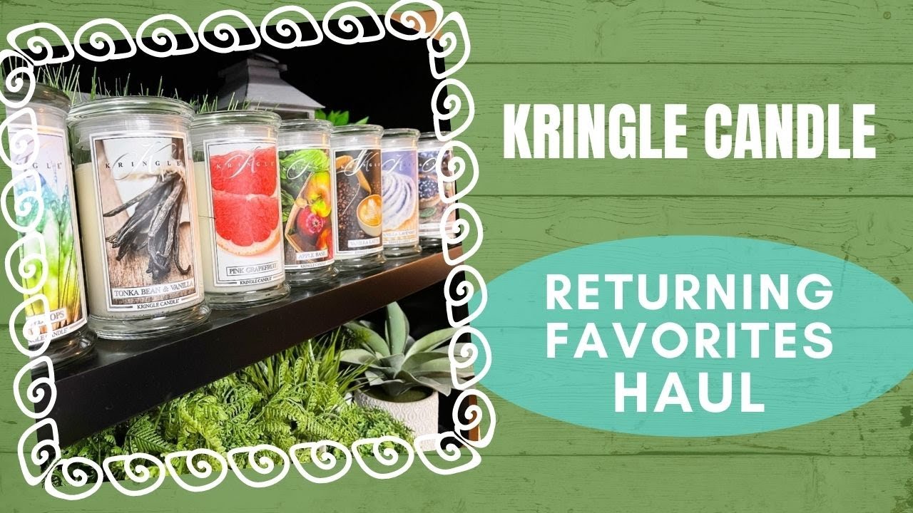 KRINGLE CANDLE Returning Favorites Candle Haul with 100 Soy Wax! YouTube