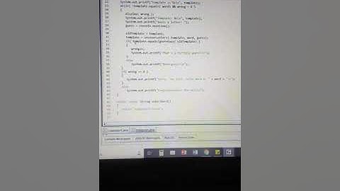 Hangman Java Program