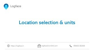 Logface Support Video - Unit Location