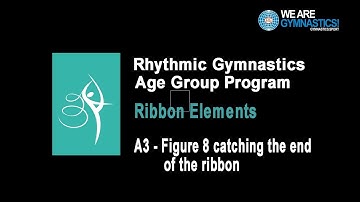 Rhythmic Gymnastics Age Group Program - Ribbon Element A3 Figure 8 catching the end of the ribbon