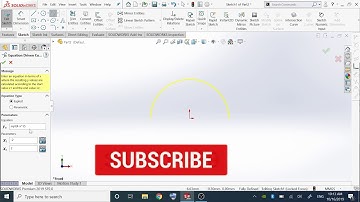 Equation Driven Curve Solidworks in Urdu / Hindi | Tutorial 71