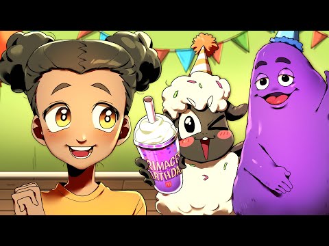 Happy Birth Day, Wooly (feat.Grimace Shake) | AMANDA THE ADVENTURER ANIMATION | GH'S ANIMATION