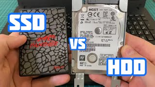 Сравнение SSD vs HDD на Ноутбуке ASUS X551C