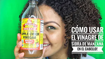 ¿Cómo se diluye el vinagre de sidra de manzana para el cabello?