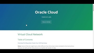 Oracle Cloud - How to Setup a Virtual Cloud Network in OCI - Hands on Lab Level 100 #1