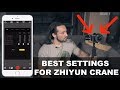 BEST Settings For Zhiyun Crane Gimbal | Momentum Productions