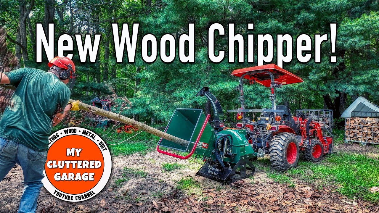 New Attachment! Woodland Mills TF68 PRO Wood Chipper for my Kubota B2601 Compact Tractor. MCG #293