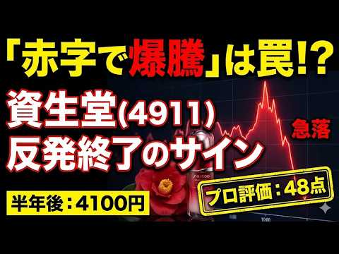 資生堂(4911)今は「待ち」一択？200日線で跳ね返された本当の理由と、半年後の目標4100円へのシナリオ