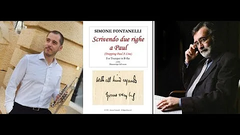 DROPPING PAUL A LINE (S. Fontanelli), for solo trumpet - Santiago Rosales Gomera, trumpet