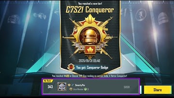 Day - 5 | Conqueror Lobby ❌ Server Hacker lobby✔️ | Duo Conqueror Rank push LIVIK | BGMI/PUBG