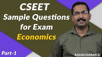 CSEET Sample Questions for Exam - Economics : Part - 01