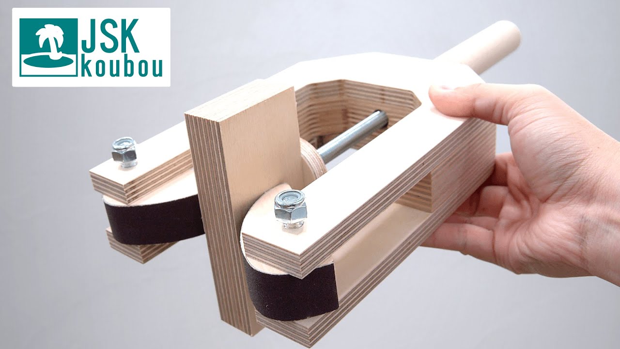 Handmade wooden edge clamp YouTube