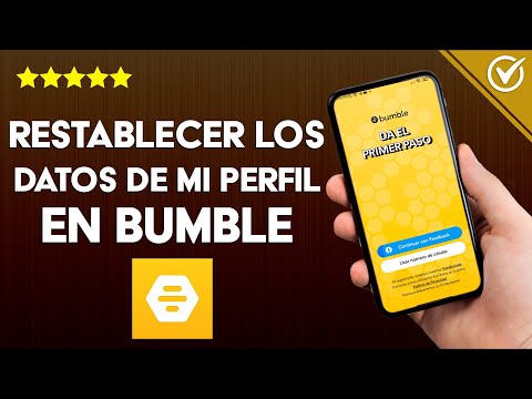 ¿Cómo restablecer los datos de mi perfil en BUMBLE? - Empezar de nuevo