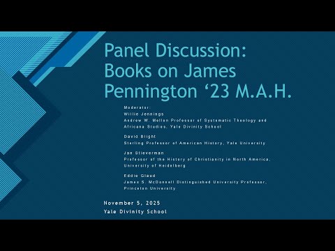 Panel Discussion: Books on James Pennington '23 M.A.H.