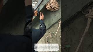 Traditional Rope Reinforced Wall Build! #Construction #Masonry #DIY