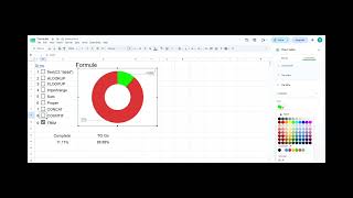 Create a Dynamic Progress Tracker in Google sheet