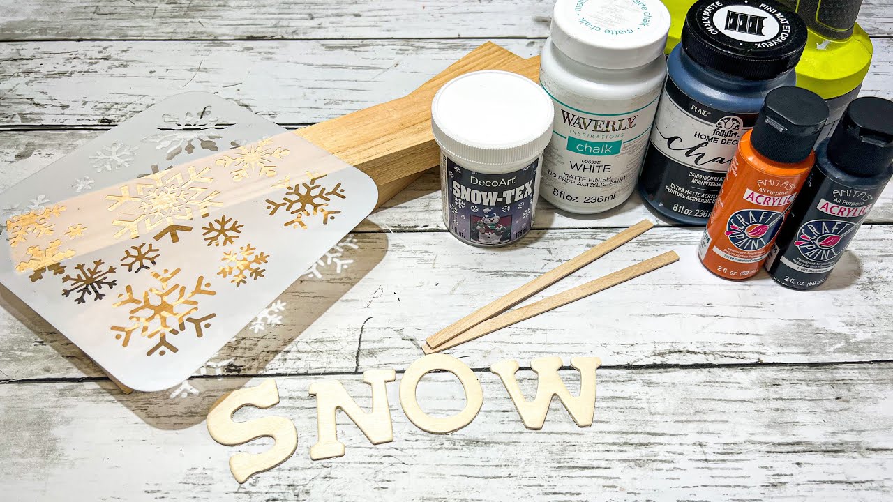 Build-Your-Own Snowman Kit Shelf Sitter, Shaker Sign – The Stamped Cottage