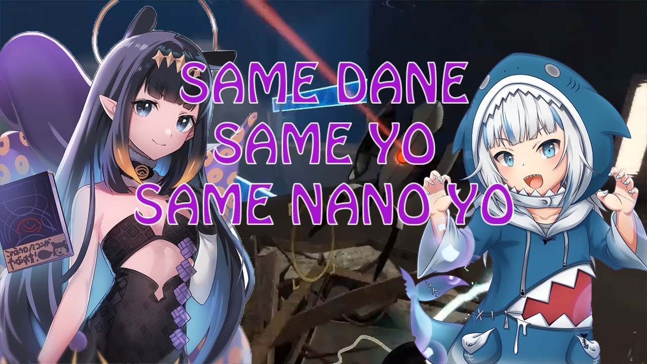 Ina sing "Same Dane" for Gura.....Long live the king, (Portal 2)