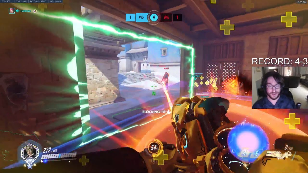 HARBLEU ZARYA + SIGMA GAMEPLAY OVERWATCH SEASON 34 TOP 500