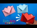 SOBRES DE CORAZÓN - ORIGAMI - fácil