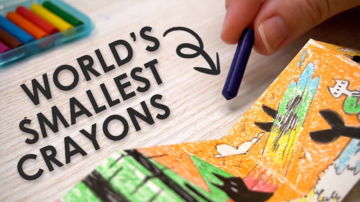 THE WORLD'S SMALLEST CRAYONS - Filling A Tiny Sket...