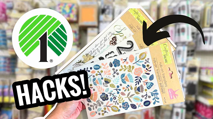 YOU WON'T BELIEVE WHAT I MADE WITH DOLLAR TREE RUB ON TRANSFERS | DOLLAR TREE CRAFTING FOR 2023