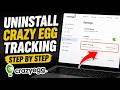 How to uninstall Crazy Egg tracking from affiliate pages - Step By Step