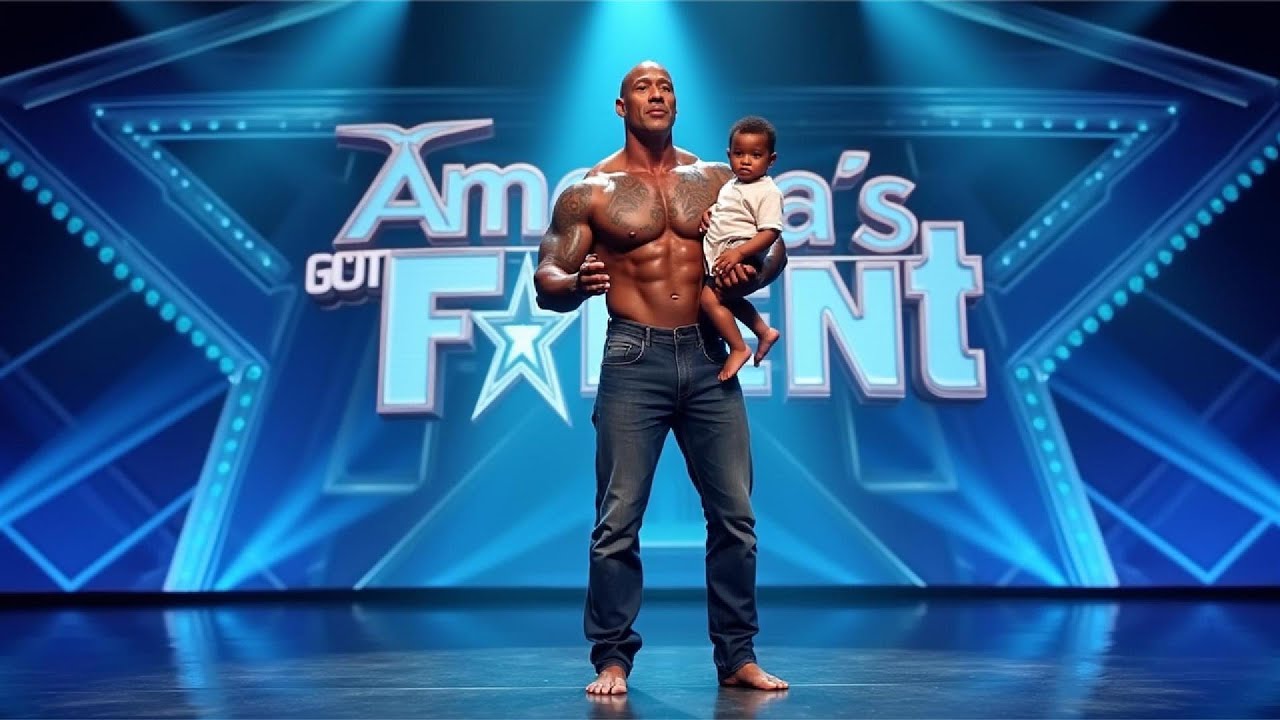 Does it Dwayne Johnson's  Baby?  Unbelievable AGT 2025 Talent Show Illusion Moment!