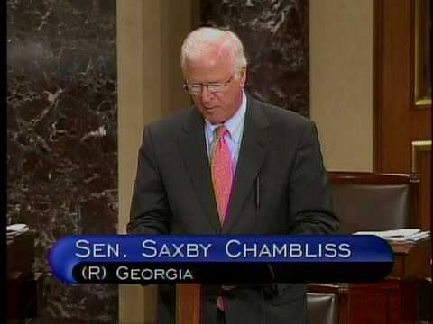 Chambliss Speaks on Elena Kagan Nomination