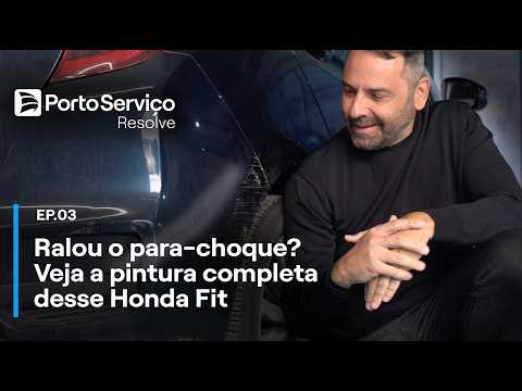Scratched your bumper? See the meticulous paint job on this Honda Fit | Porto Serviço Resolve